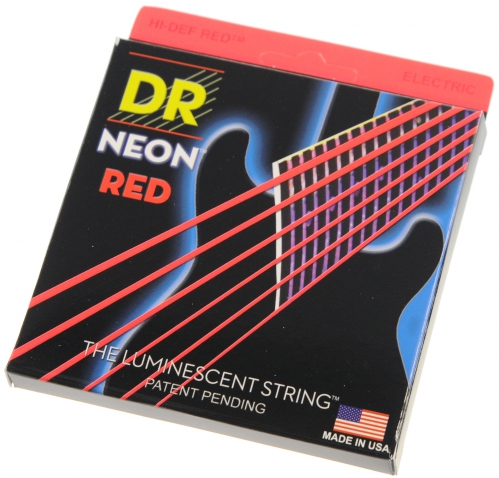 DR NRE-10 HiDef Yellow Neon Medium Electric Guitar Strings (10-46)