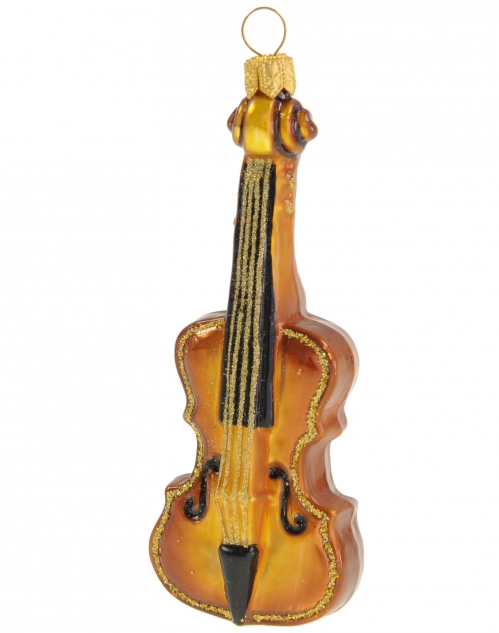 Zebra Music violin Christmas ornament