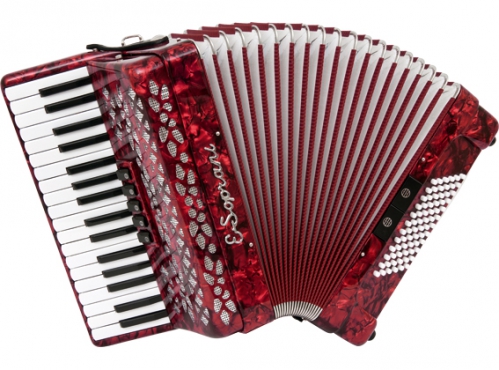 E.Soprani 737 KK 34/3/5 72/4/2 accordion (red)