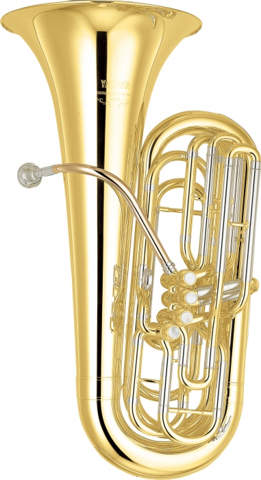 Yamaha YBB 621 tuba Bb, size 3/4, lacquered (with case)
