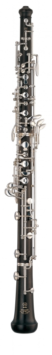 Yamaha YOB 431 oboe, simplified conservatoire (semi-automatic octave system), standard model, Grenadilla body, 3rd octave key, silver-plated mechanism (with case)