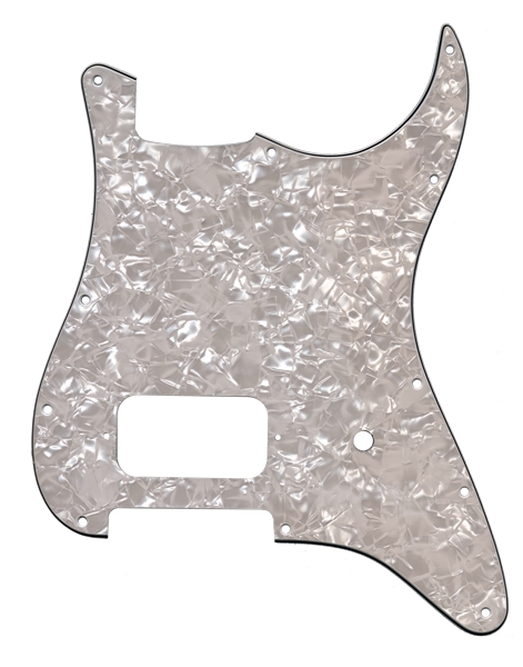 Fender White Moto HB guitar pickguard