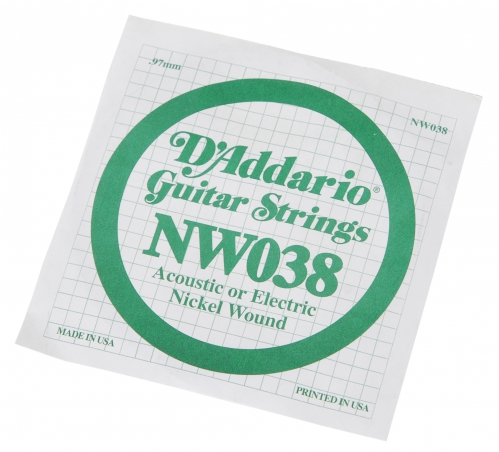 D′Addario NW038 Nickel Wound Electric Guitar String