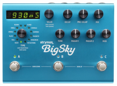 Strymon Big Sky reverb guitar effect