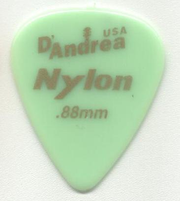 D′Andrea Nylon Fluo guitar pick 0.88 mm