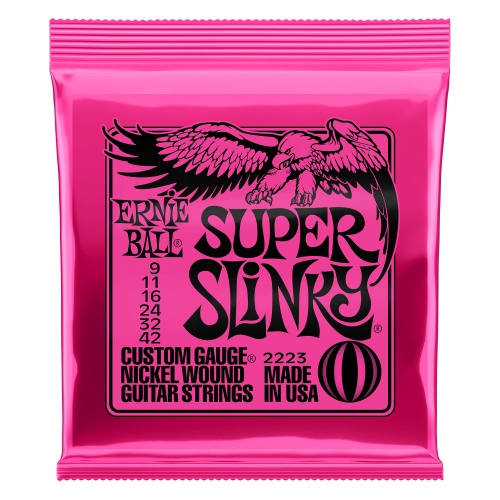 Ernie Ball 2223 Super Slinky Nickel Wound Electric Guitar Strings (9-42)