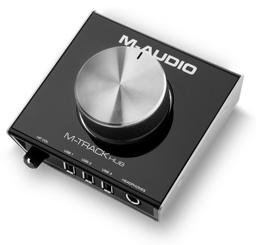 M-Audio M Track Hub USB Monitoring Interface with Built-In 3-Port Hub
