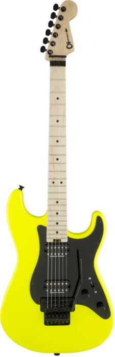 Charvel Pro Mod So-Cal Style 1 FR Neon Yellow electric guitar