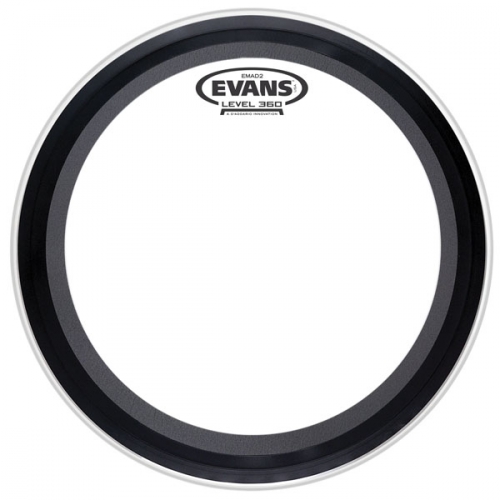Evans BD18EMAD2 18″ drumhead, clear