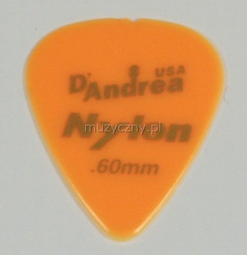 D′Andrea Nylon Fluo guitar pick 0.6 mm