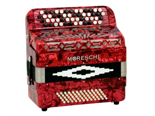 Moreschi 462 C 40(52)/2/3 60/4 chromatic button accordion (red)