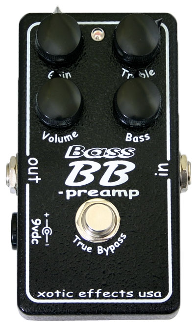 Xotic BB Bass Preamp bass guitar effect