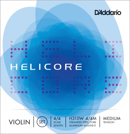 D′Addario Helicore H-310W 4/4 violin strings, medium tension