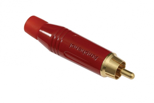 Amphenol ACPR-RED RCA cable connector, red