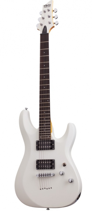 Schecter C6 Deluxe Satin White electric guitar