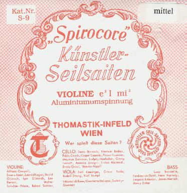 Thomastik Spirocore S9 Violin E String (4/4)