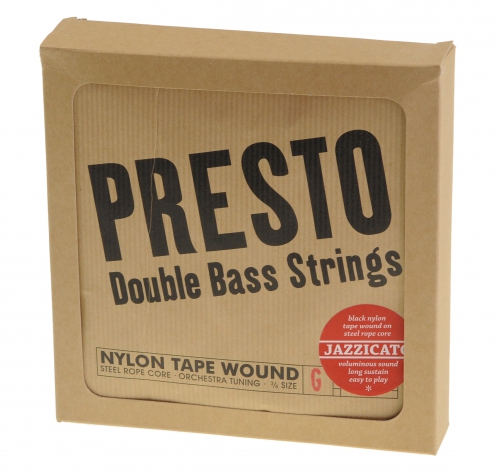 Presto Jazzicato – 3/4 Double Bass Black Nylon Strings