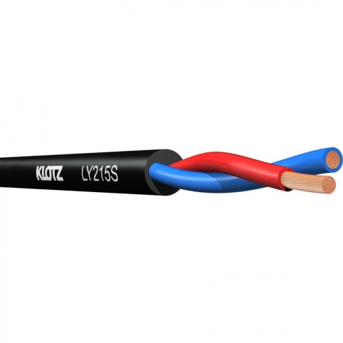 Klotz LY215S kabel gonikowy 2x1,5mm, czarny