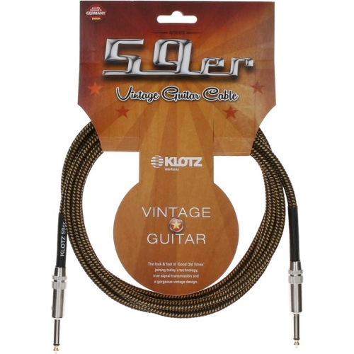 Klotz Vintage 59er instrument cable jack straight - jack straight, 6m
