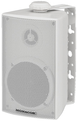 Monacor ESP-215/WS weatherproof PA speaker system, 100V IP65 30W/8Ohm 15W/100V
