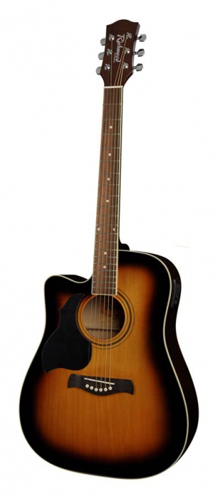 Richwood RD12CE SB electric acoustic guitar, left-handed