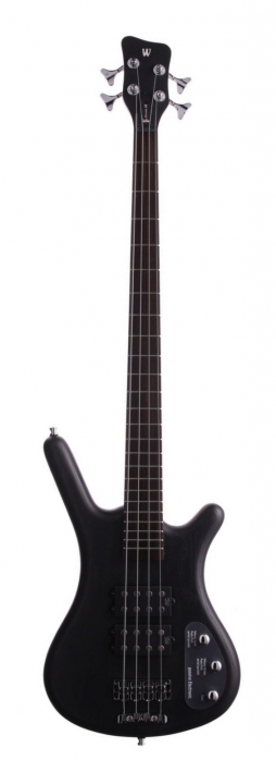 RockBass Corvette $$ 4 Nirvana Black Transparent Satin passive bass guitar