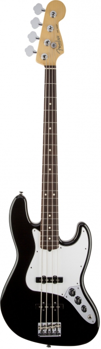 Fender American Standard Jazz Bass RW Black electric bass guitar