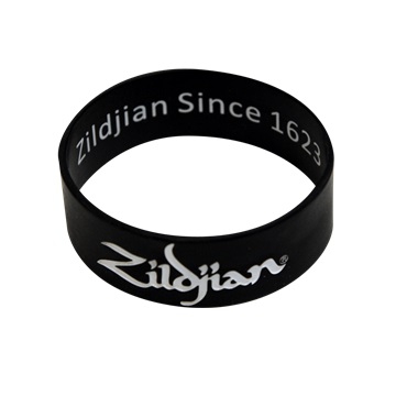 Zildjian T4543 Drummer Apparel Silicone Wrist Band Black White