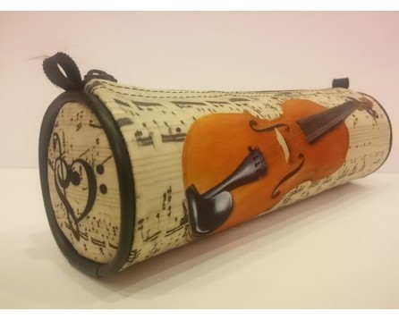 Zebra Music pencil-box, violin motive  