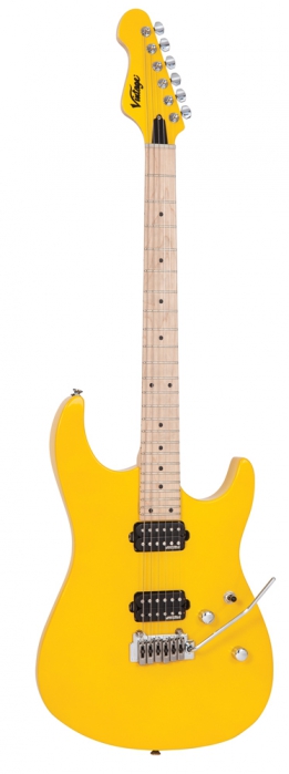 Vintage V6M24DY Daytona Yellow electric guitar