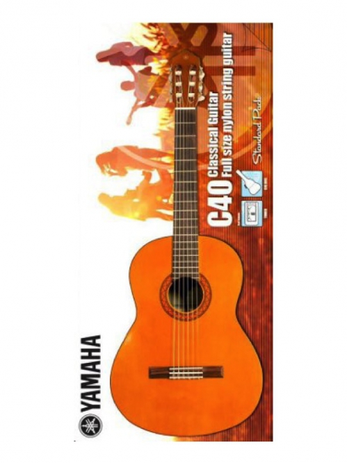 Yamaha C 40 Standard Pack classical guitar set (tuner, cover)