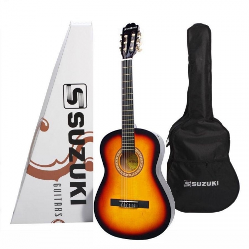 Suzuki SCG-2 classical guitar 3/4 Sunburst with gigbag  