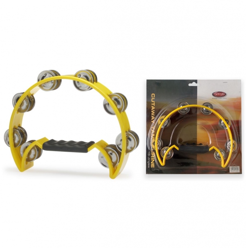 Stagg TAB-2YW Cutaway tambourine (yellow)