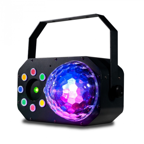American DJ Stinger Star 3-FX-IN-1: LED Moonflower, Color Wash and a red/green Laser