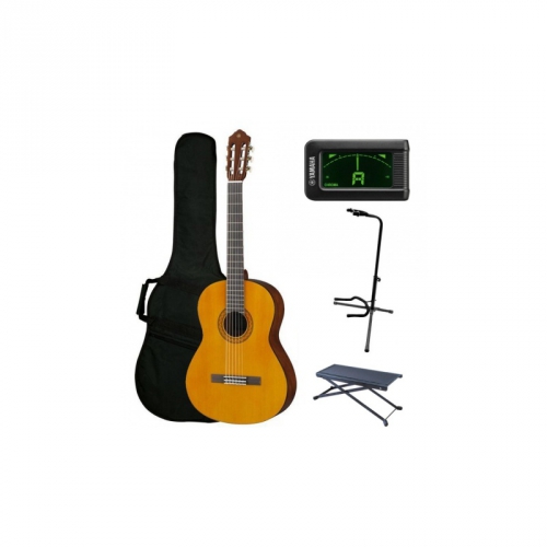 Yamaha C 40 Performance Pack classical guitar set (tuner, cover, stand, foostool)