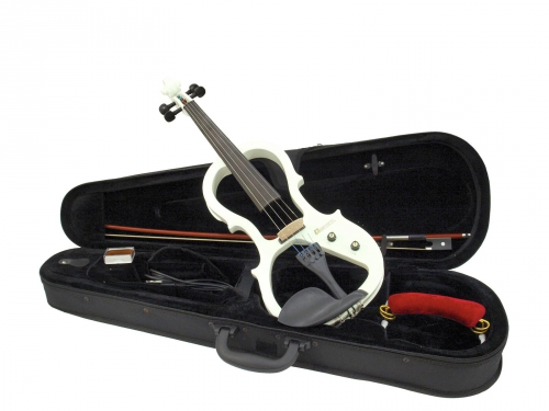 Dimavery E-Violin White electric violin (set)