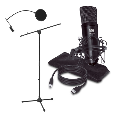 LD Systems PODCAST 2 3-piece podcast microphone set