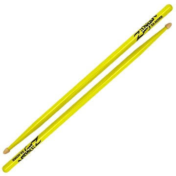 Zildjian 5A Acorn Neon Yellow drumsticks
