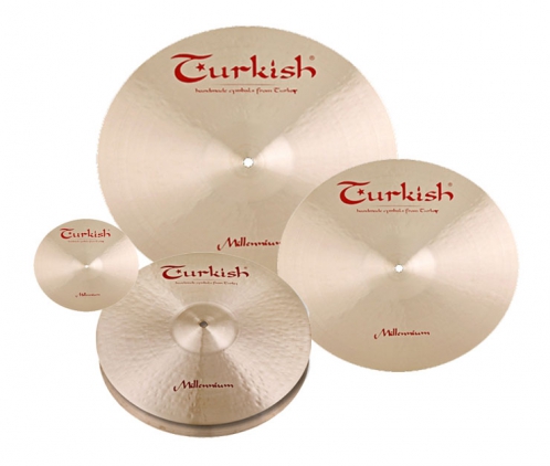 Turkish Millenium Set (8″SP, 14″HH, 18″CR, 22″RD) cymbal set