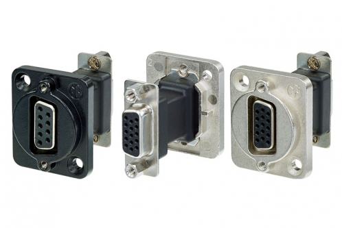 Neutrik NADB15FF 15 pole D-SUB feedthrough, female to female, D-shape nickel housing Neutrik NADB15FF 15 pole D-SUB feedthrough, female to female, D-shape nickel housing