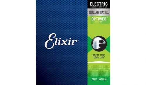 Elixir 19027 Optiweb Custom Light electric guitar strings 9-46
