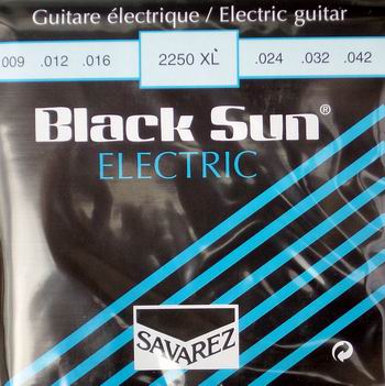 Savarez 2250XL Black Sun Electric XL strings 9-42