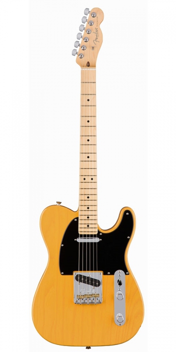 Fender American Pro Telecaster MN Butterscotch black electric guitar