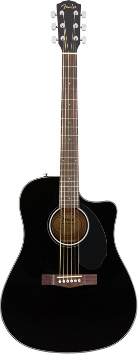 Fender CD 60SCE Black electric acoustic guitar