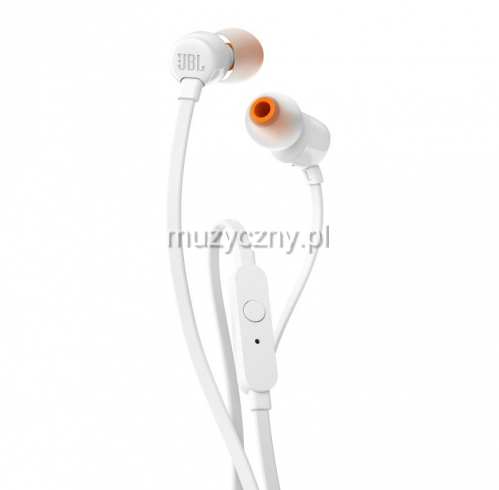 JBL T110 earphones, white