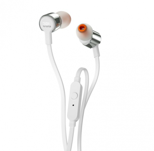 JBL T210 earphones, grey