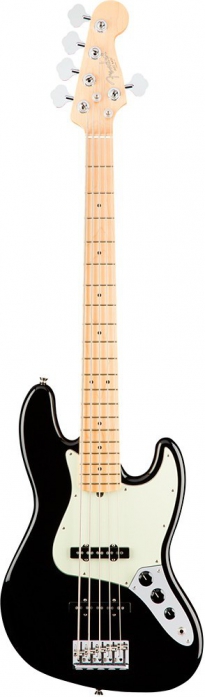 Fender American Pro Jazz Bass V MN Black bass guitar