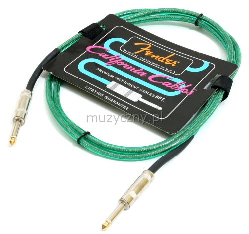 Fender California 6ft cable Surf Green
