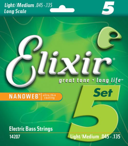 Elixir 14207 NW bass guitar strings 45-135