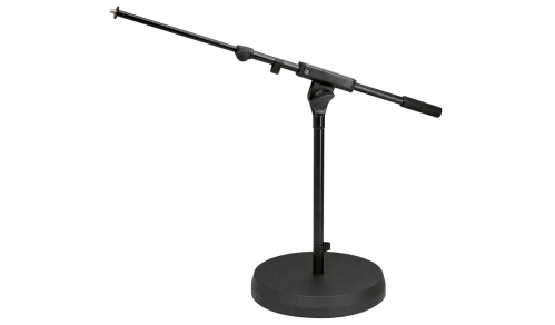 K&M 25960 low profile microphone stand, black